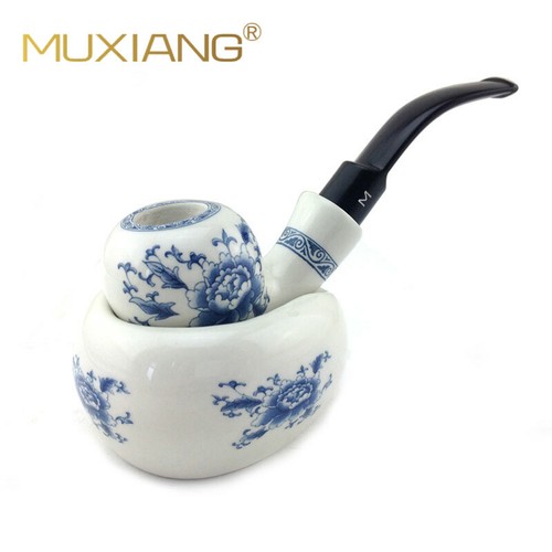 Chinese ceramic tobacco pipe - chinese,
