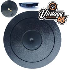 Steering Wheel Horn Push Button Center Classic & Kit Car Black Wrinkle Finish 
