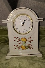 Belleek Mantle Clock Autumn Bird Vintage Works Pre-Owned