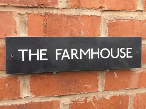 Quality slate house sign x - house,