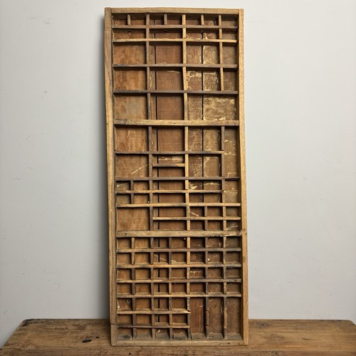 Vintage wooden printers tray - wooden,