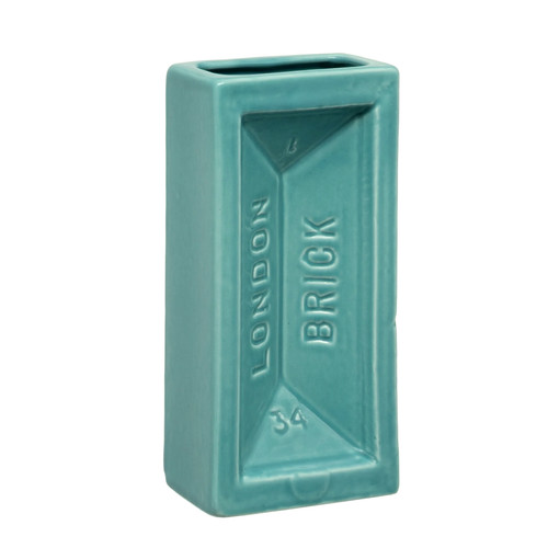 London brick vase turquoise - in,