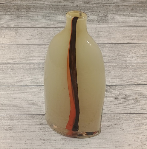 Midcentury blown glass vase - glass,