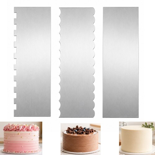 Qlk 3pcs cake scraper - 3pcs,