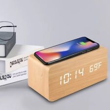 LED Wooden Digital Bedside