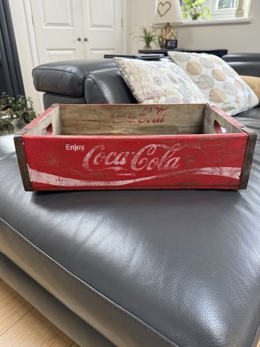Vintage wooden coca cola crate - wooden,