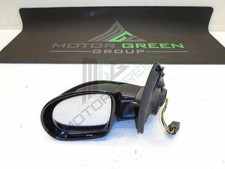 Vauxhall Corsa C 2001-On Black/Grained LH Passenger M3 Door Mirror 13123973