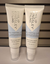 ~ NEW ~ SET OF 2 x PHILIP KINGSLEY FRIZZ-FIGHTING GLOSS SMOOTHING SERUM 50ml