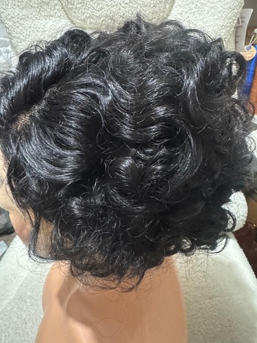 Human hair short pixie - hair, cut