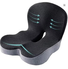 Lumbar Back Support Cushion Car Seat Wheelchair Office Chair Pillow Memory Foam