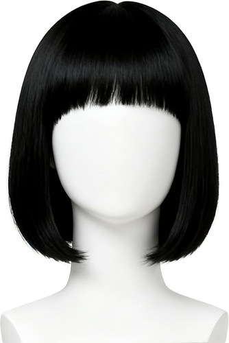 Black bob wig - wig, for
