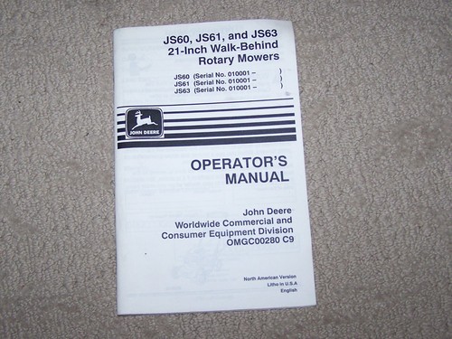 John deere used js60 - used, &