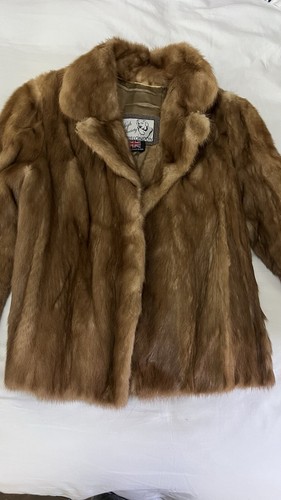 Vintage mink fur coat - fur, brown