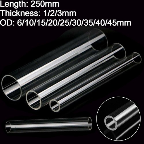 Clear acrylic tube - acrylic, 250mm