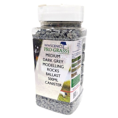 Medium grade dark grey ballast - dark,