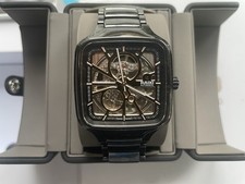 Rado True Square Open Heart 38mm Automatic Watch Black Ceramic Pristine Full Set