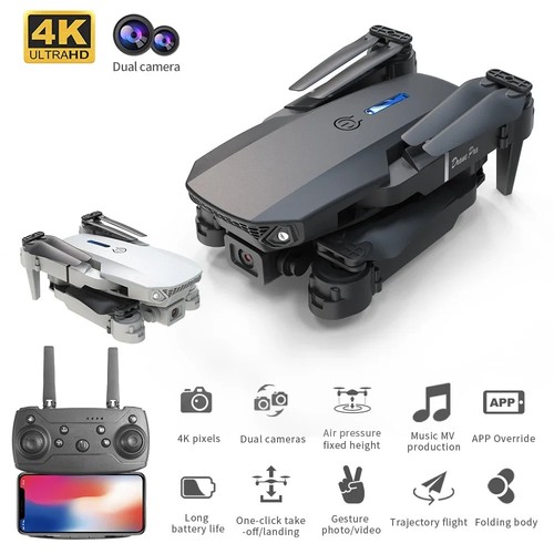Drone quadcopter dual - quadcopter, hd