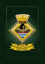 HMS PHOENIX SHIPS CREST - HUNDREDS OF HM SHIPS IN STOCK