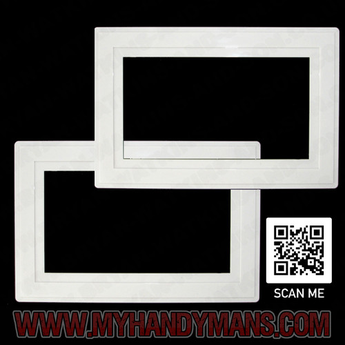 White finger plates - white,
