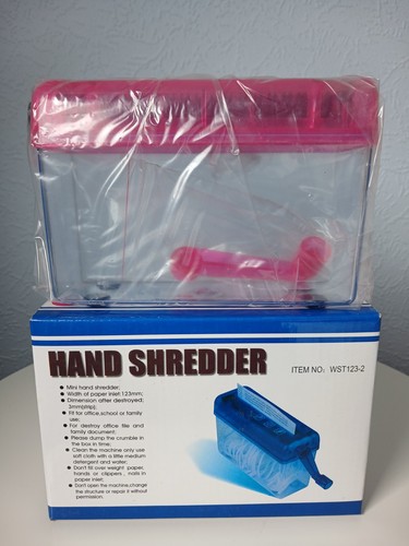 Portable hand paper shredder - hand,