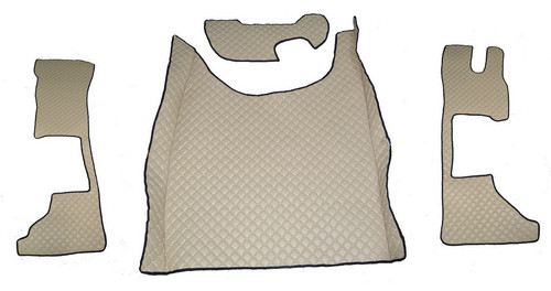 Beige floor mats engine - beige,