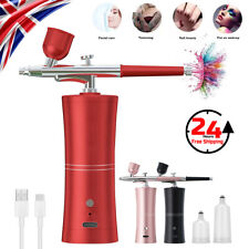 Cordless Airbrush Kit with Compressor Handheld Rechargeable Air Brush Gun Kit UK