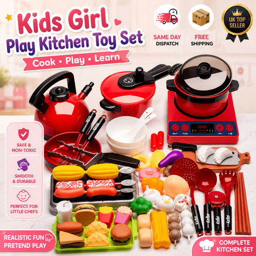 Kids girl play kitchen toy - girl,