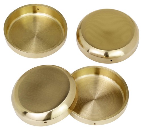 Brass castor cups set of - uk,