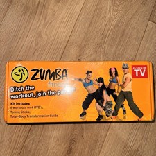Zumba Fitness Kit DVDs & Toning Sticks Guide Boxed - Never Opened - NEW