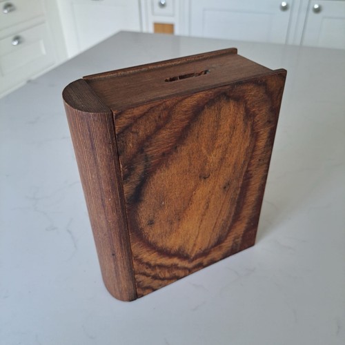 Wooden book money collection - book,