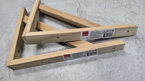 Wooden natural pine shelf - natural,