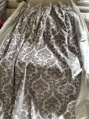 Damask style velvet - and, raw