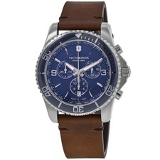 New Victorinox Swiss Army Maverick Chronograph Quartz Blue Men's Watch 241865