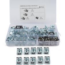 80x M4 M5 M6 M8 Metal Clips Fairing Panel Slide Captive U Nut Motorcycle Nuts