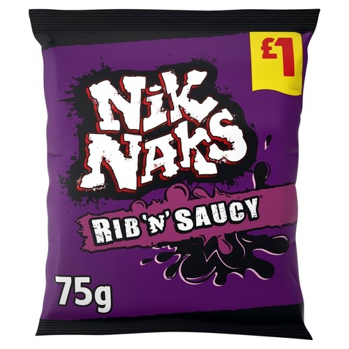 Packs nik naks rib saucy - 6,