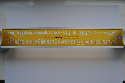Vintage rotring iso lettering - vintage,