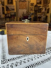 Antique Georgian C1800 Flame Mahogany Perfume Bottle / Apothecary Medicine Box