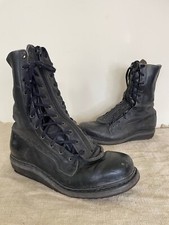 Vintage 1980s German Bundeswehr Phantom Helicopter Pilot Flight Boots. Size 8.