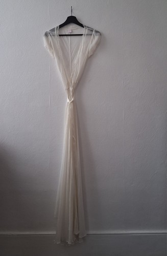 White silk floor length - length, robe