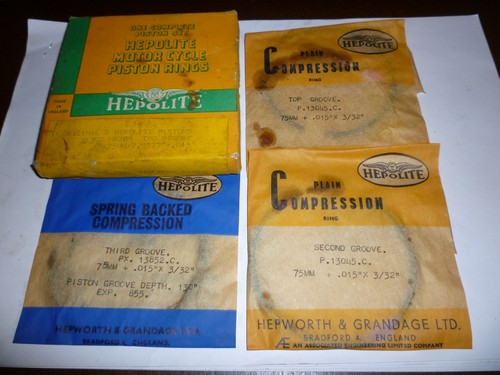 Hepolite piston rings - piston, +