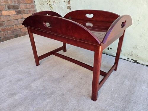 Large mahogany butlers tray - large,