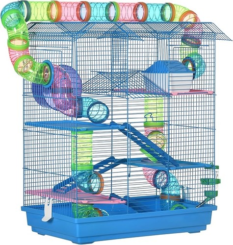 Pawhut tiers hamster cage - pawhut, 5