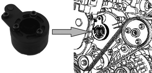 Diesel pump sprocket remover - pump,