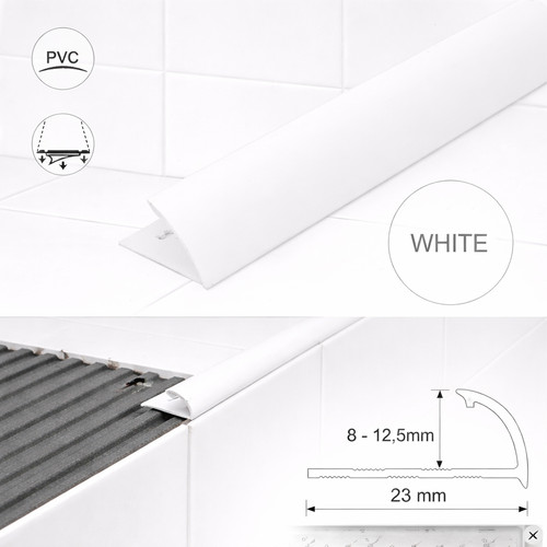 Round edge pvc tile trim - edge,