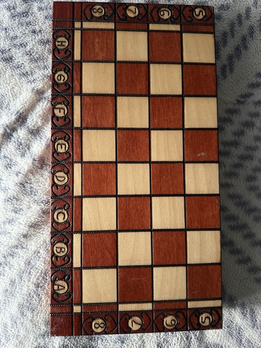 Vintage wooden chess set - vintage,