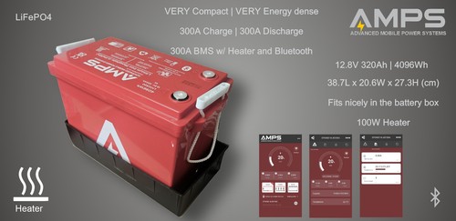 12v 320ah heated - 320ah,