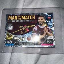 Topps Match Attax Champions League 22/23 430 Said Benrahma Signature Style