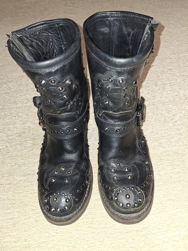 Womens ash studded boot - ash,