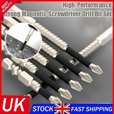 6pcs High Magnetic Screw Driver Drill Bit Set Magnetic Drill Bits Anti-Slip UK