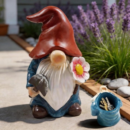 Hide key outside garden - key,